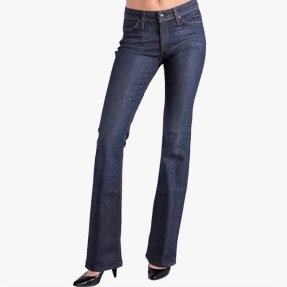 HABITUAL FOR TORY BY TRB DARK WASHED BOOT CUT LOW RISE SEXY JEANS SIZE 26 - Picture 1 of 10